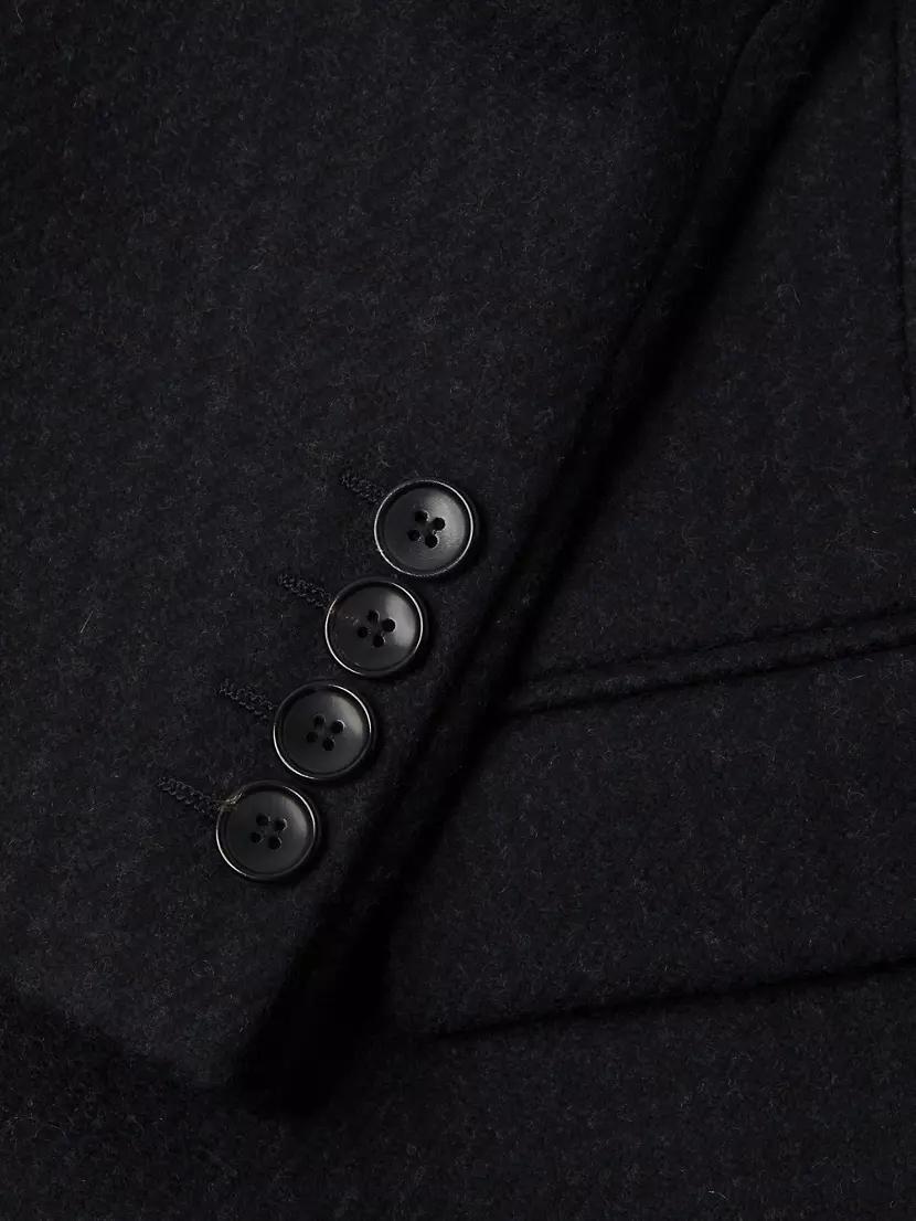 Sherwood Plaid Wool-Blend Coat Product Image
