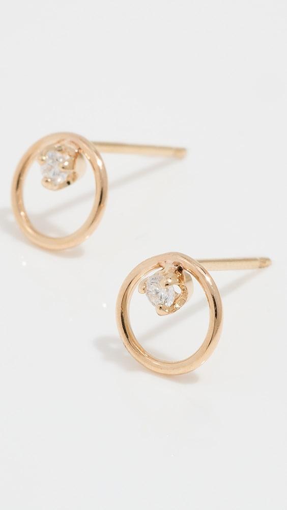 Zoe Chicco 14k Gold Octagon Huggie Hoops | Shopbop Product Image