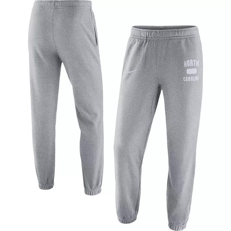 Mens Nike Heathered Gray North Carolina Tar Heels Saturday Fleece Pants Product Image