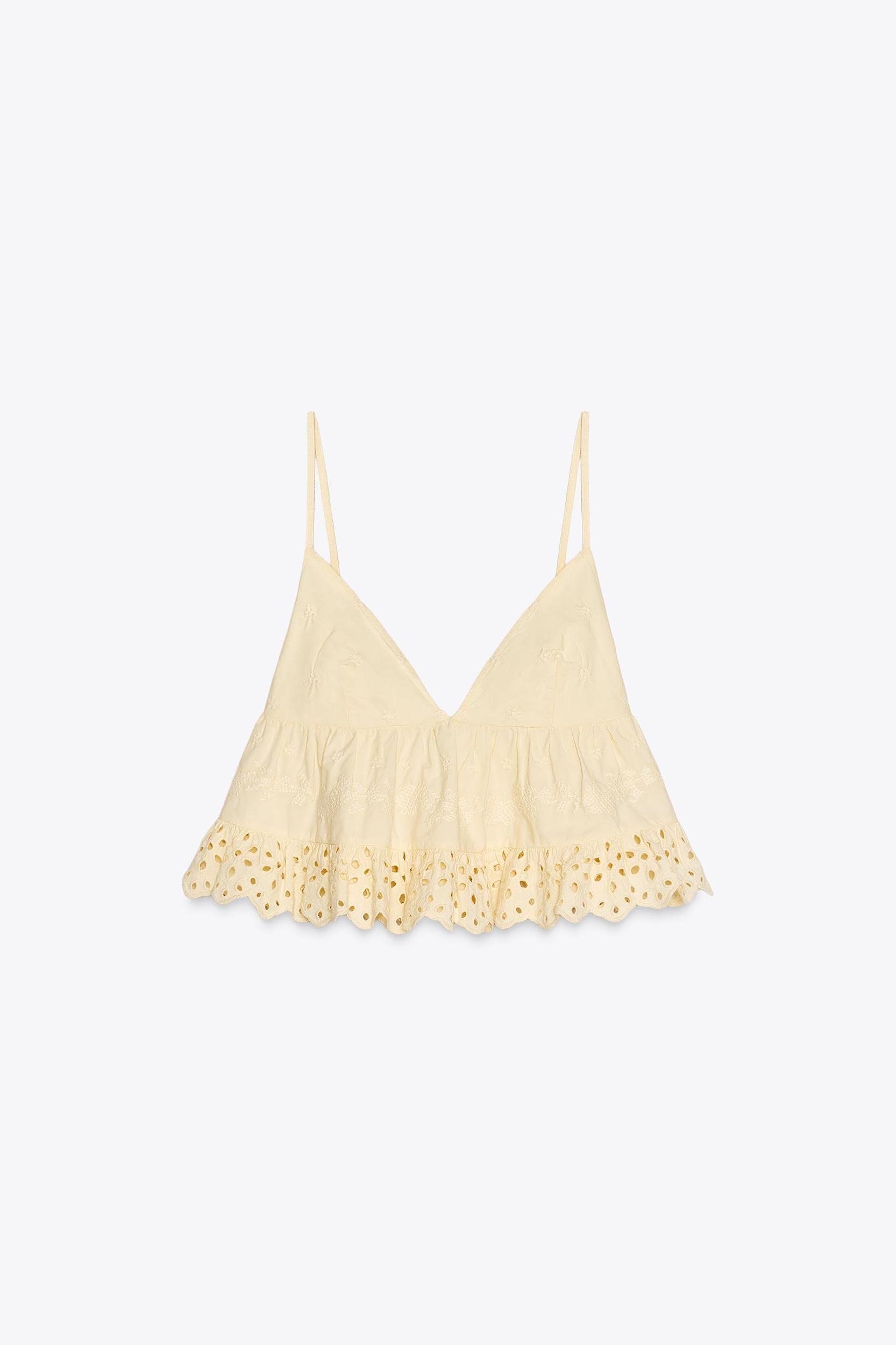 EMBROIDERED POPLIN TOP Product Image