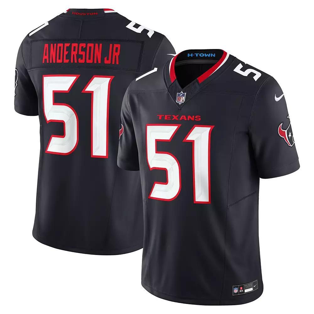 Men's Nike Will Anderson Jr. Navy Houston Texans Vapor F.U.S.E. Limited Jersey, Size: 2XL, Blue Product Image