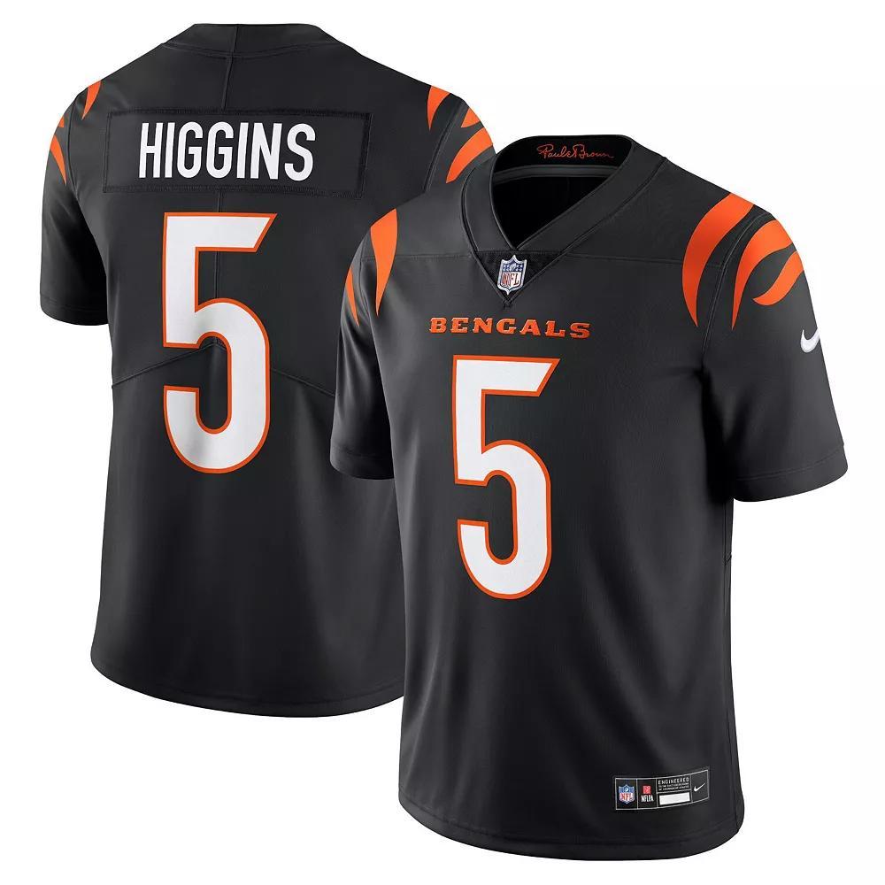 Men's Nike Tee Higgins Black Cincinnati Bengals  Vapor Untouchable Limited Jersey, Size: Large Product Image