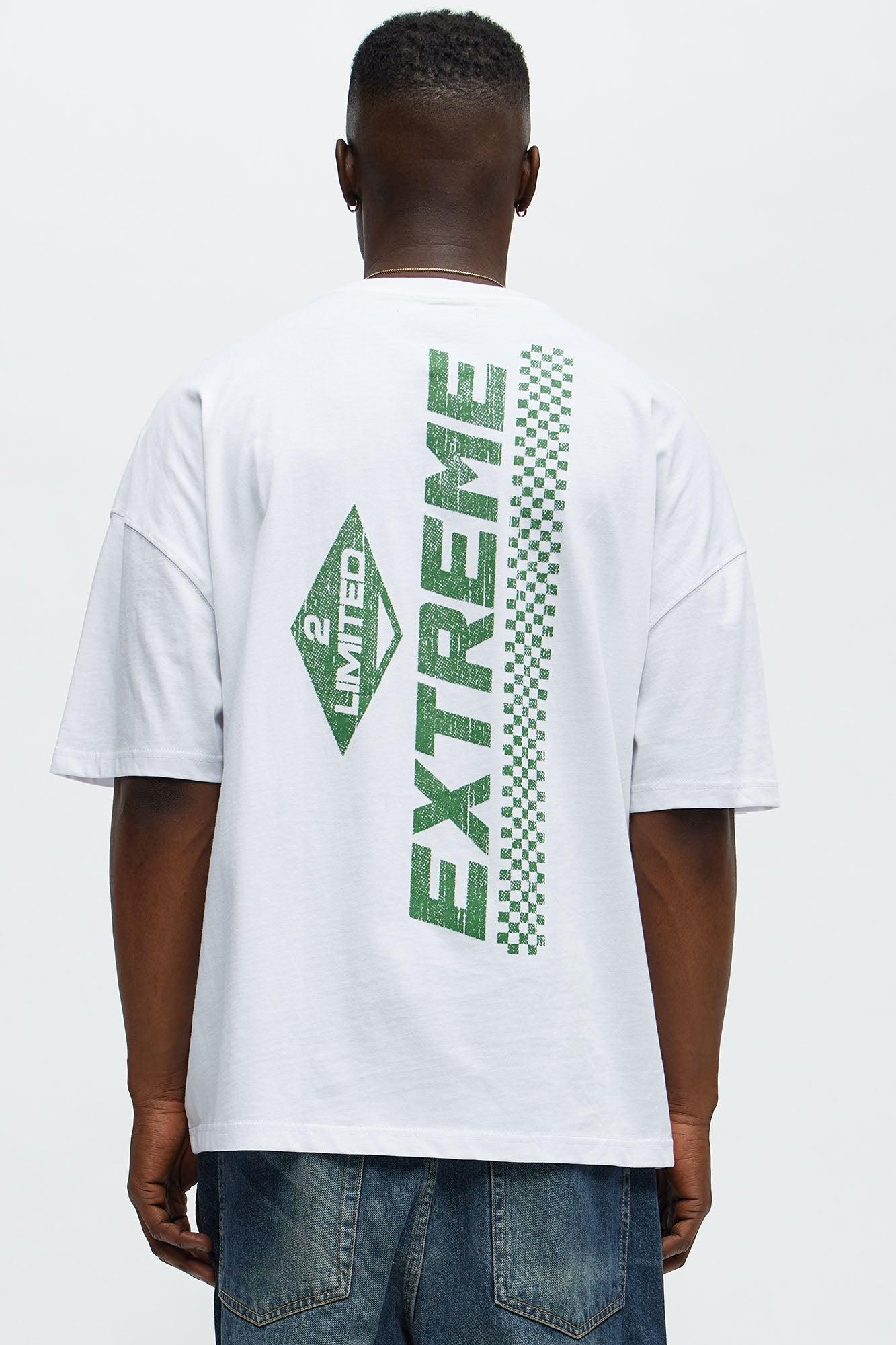 Limited Extreme Oversized Short Sleeve Tee - White Product Image