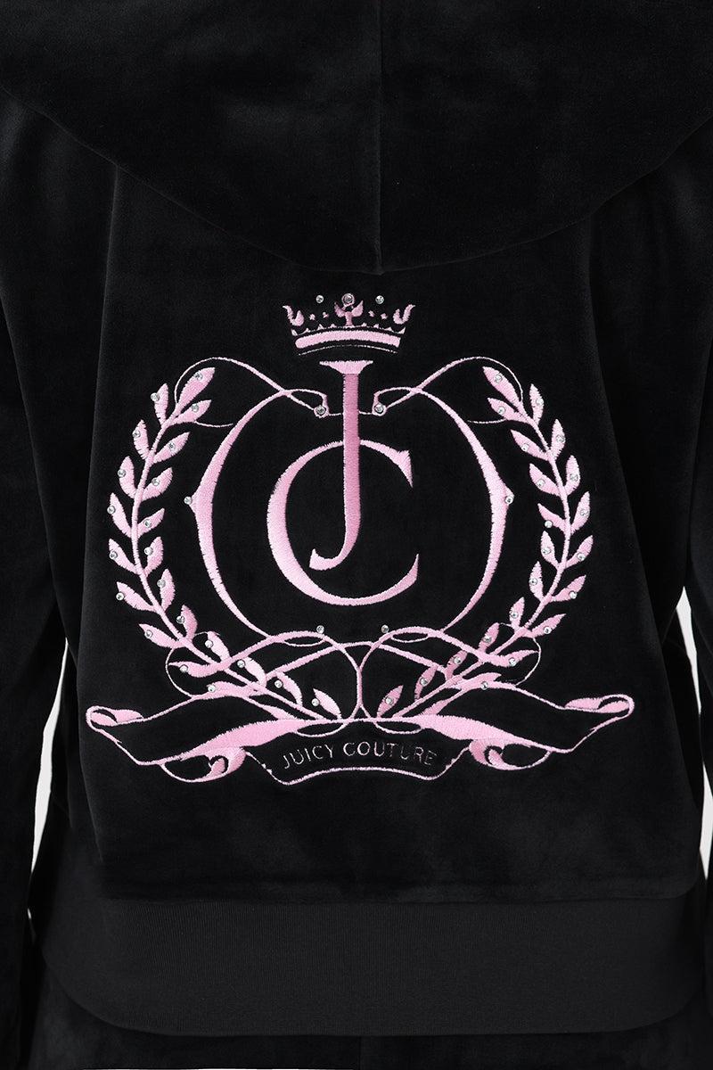Relaxed Velour Zip Hoodie Product Image