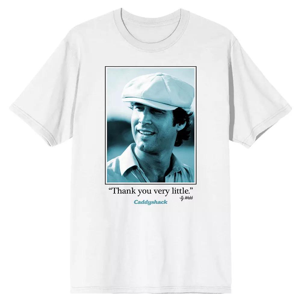Men's Caddyshack Ty Webb Thank You Short Sleeve Graphic T-Shirt, Size: Large, White Product Image