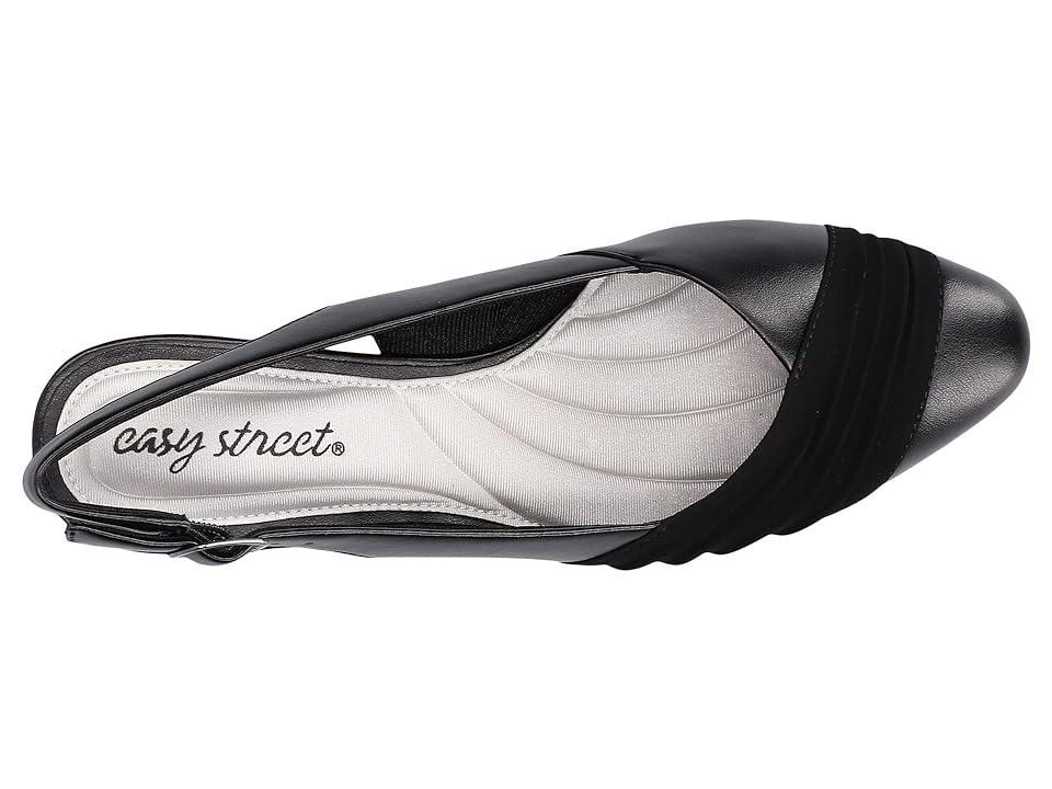 Bates by Easy Street Women's Slingback Pumps, Size: 9, Silver Product Image