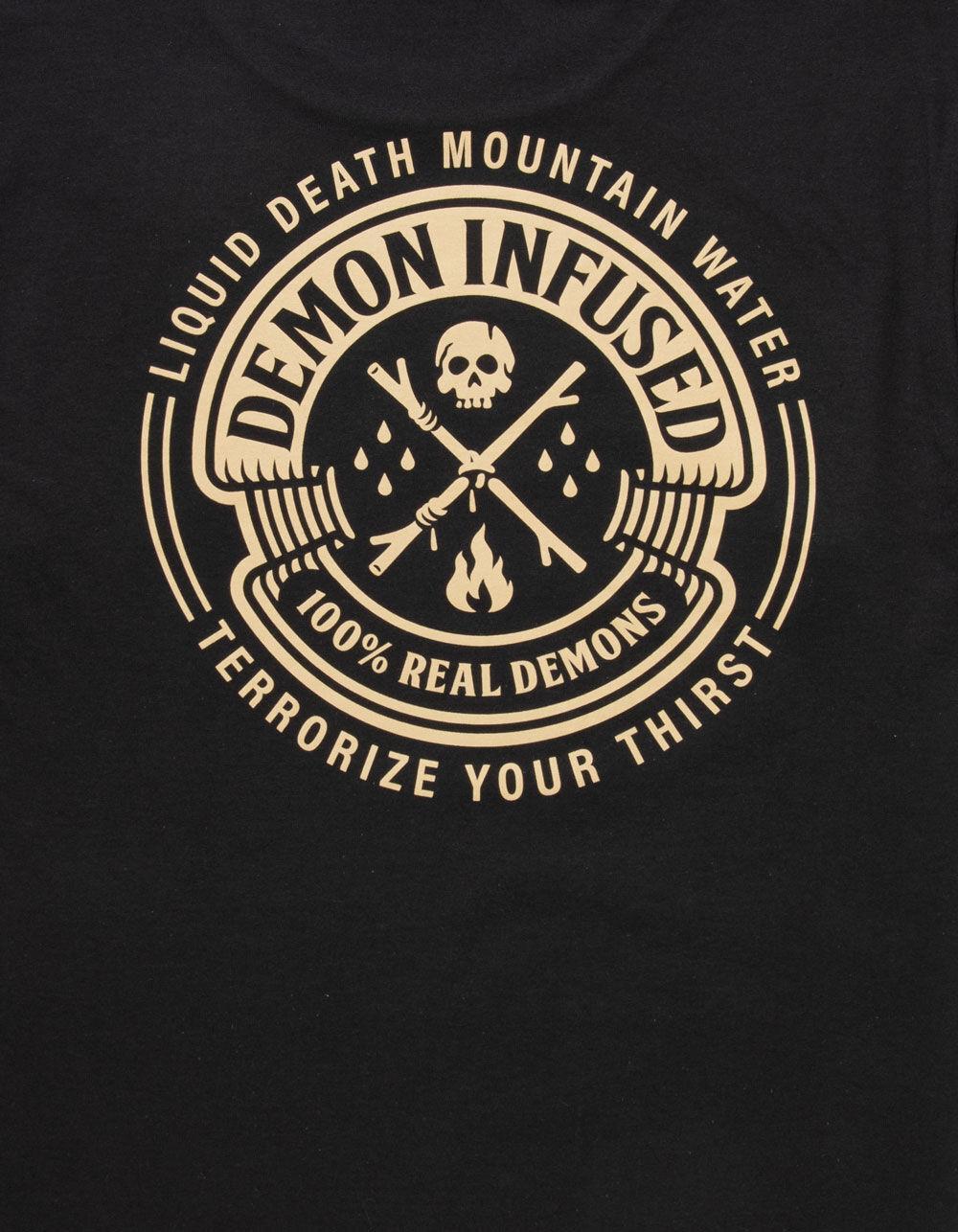 LIQUID DEATH Demon Infused Mens Tee - BLACK Product Image