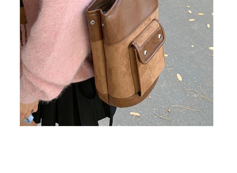Faux Suede Bucket Bag Product Image