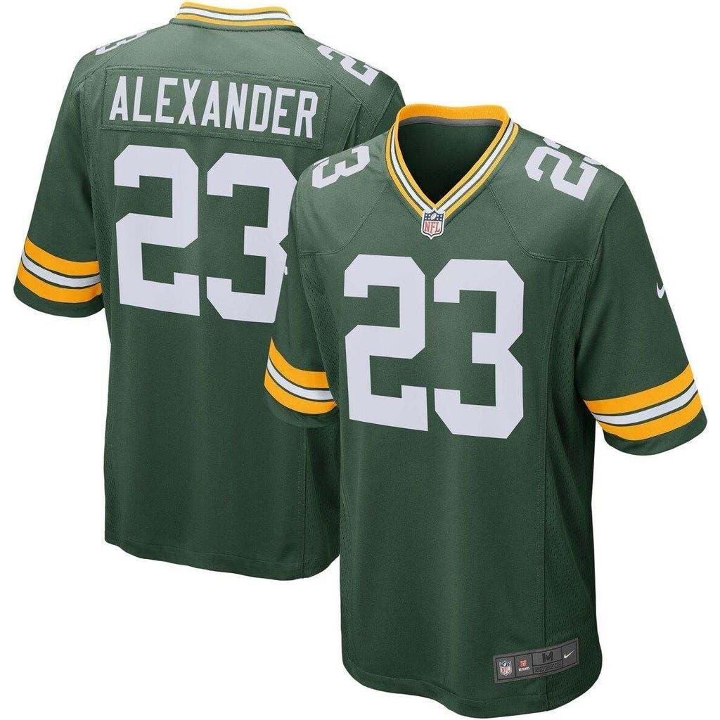 Men's Nike Jaire Alexander Green Green Bay Packers Game Jersey, Size: Large Product Image