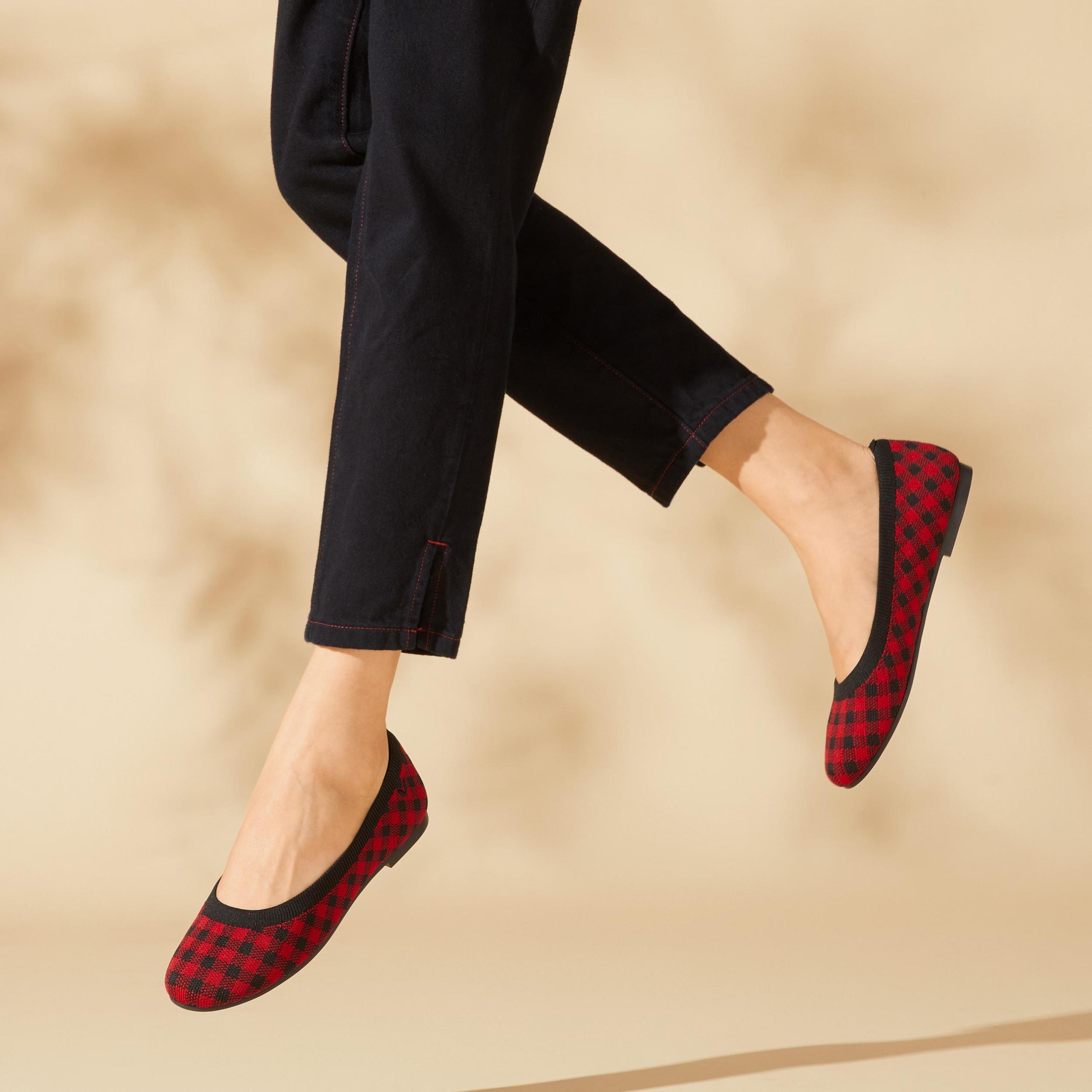 Water-Repellent Round-Toe Walking Flats (Claire Walker) Product Image