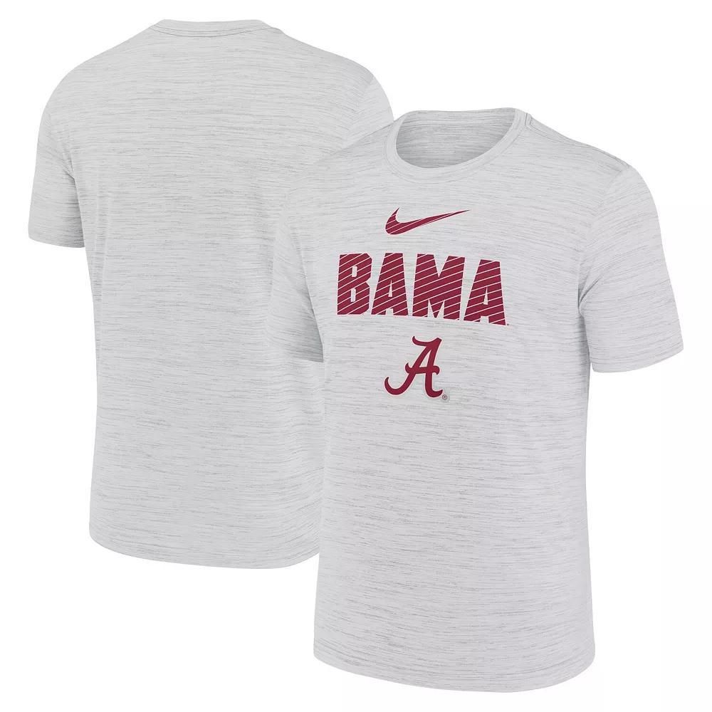 Men's Nike White Alabama Crimson Tide Campus Slant Velocity Performance T-Shirt, Size: Small Product Image