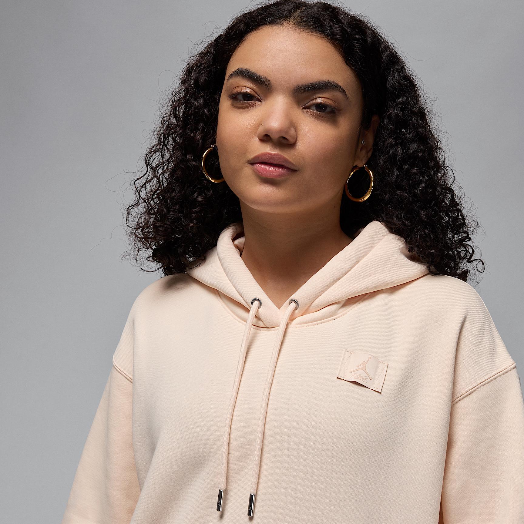 Jordan Flight Fleece Women's Satin-Lined Pullover Hoodie Product Image