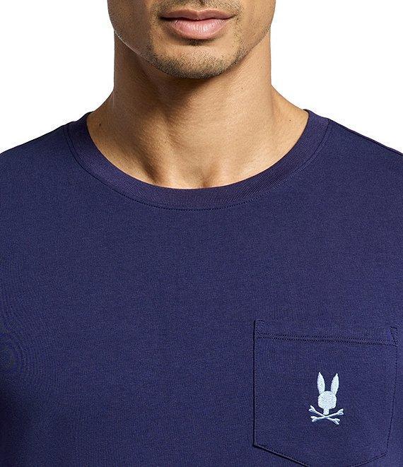 Psycho Bunny Short Sleeve Jersey Pocket Embroidered Bunny Lounge T-Shirt Product Image