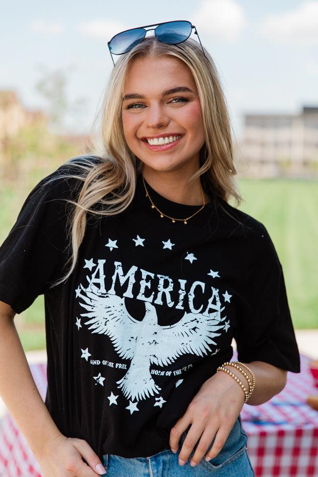 American Eagle Black Graphic Tee Product Image