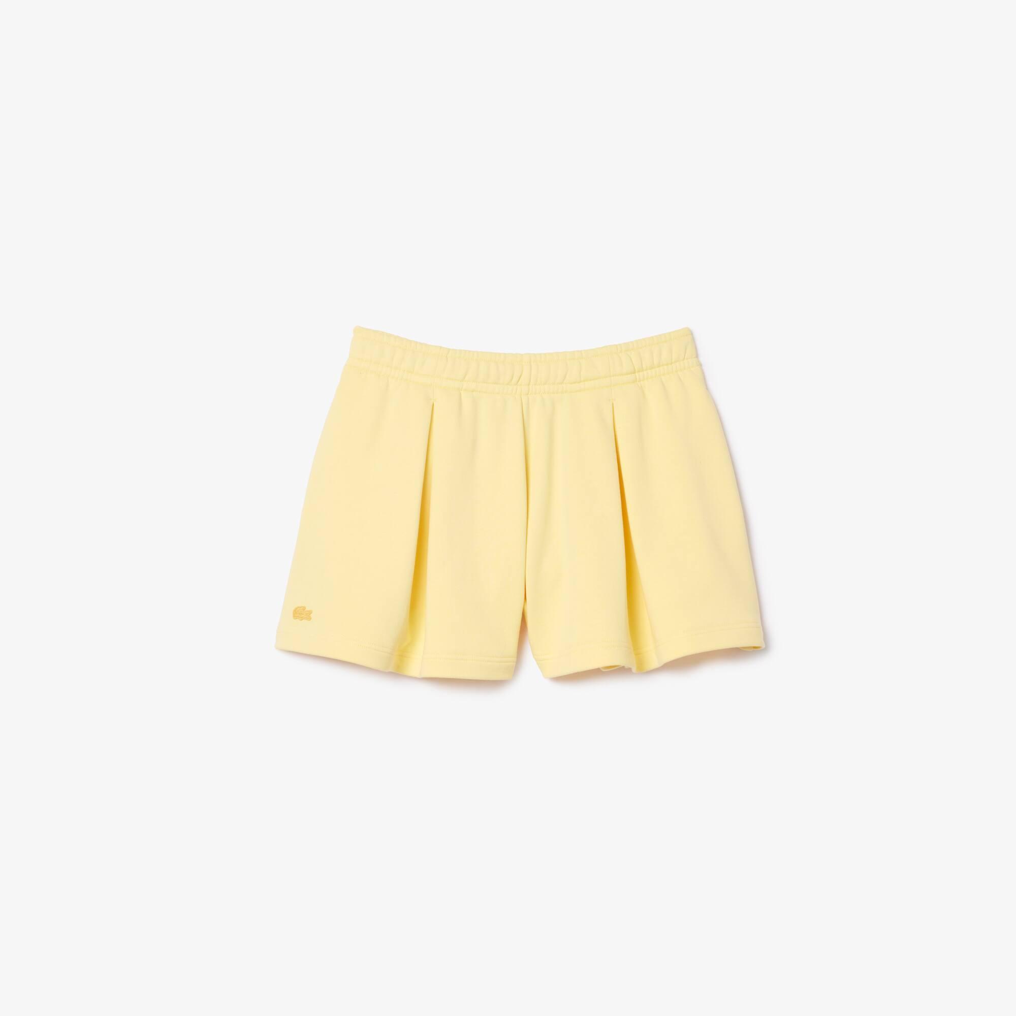 Pleated Fleece Shorts Product Image