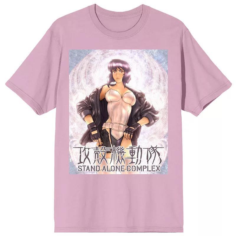 Men's Ghost In The Shell Motoko Graphic Tee, Size: Large, Pink Product Image
