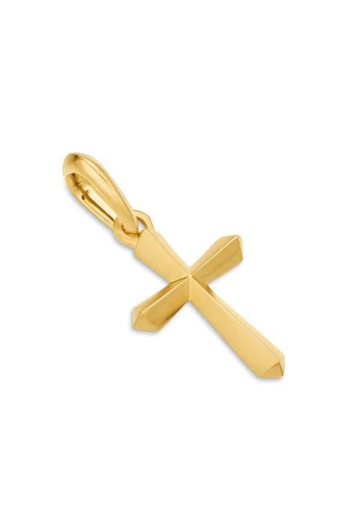 Mens Roman Cross Pendant in 18K Gold, 19mm Product Image