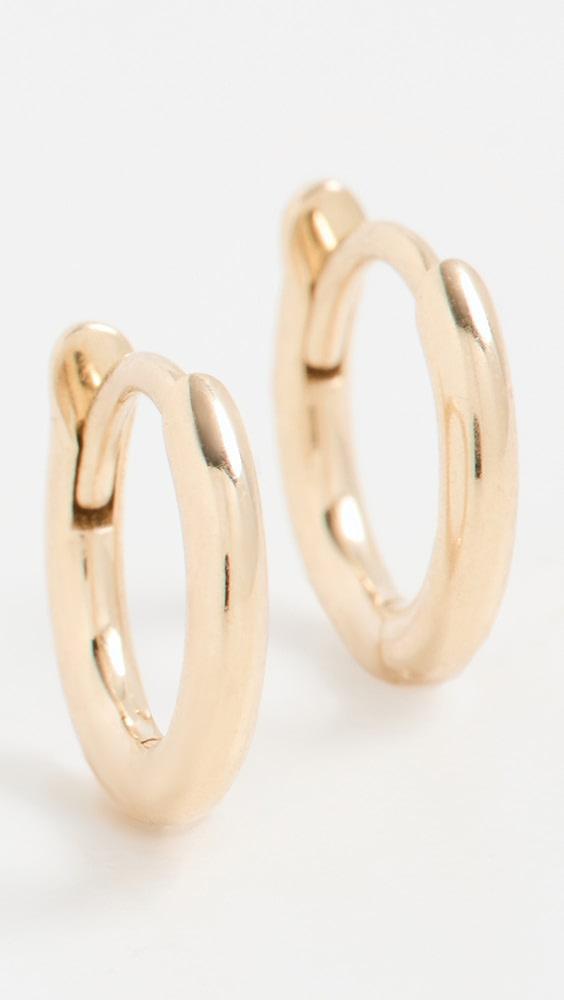 Zoe Chicco 14k Gold Xsmall 9mm Huggie Hoops | Shopbop Product Image