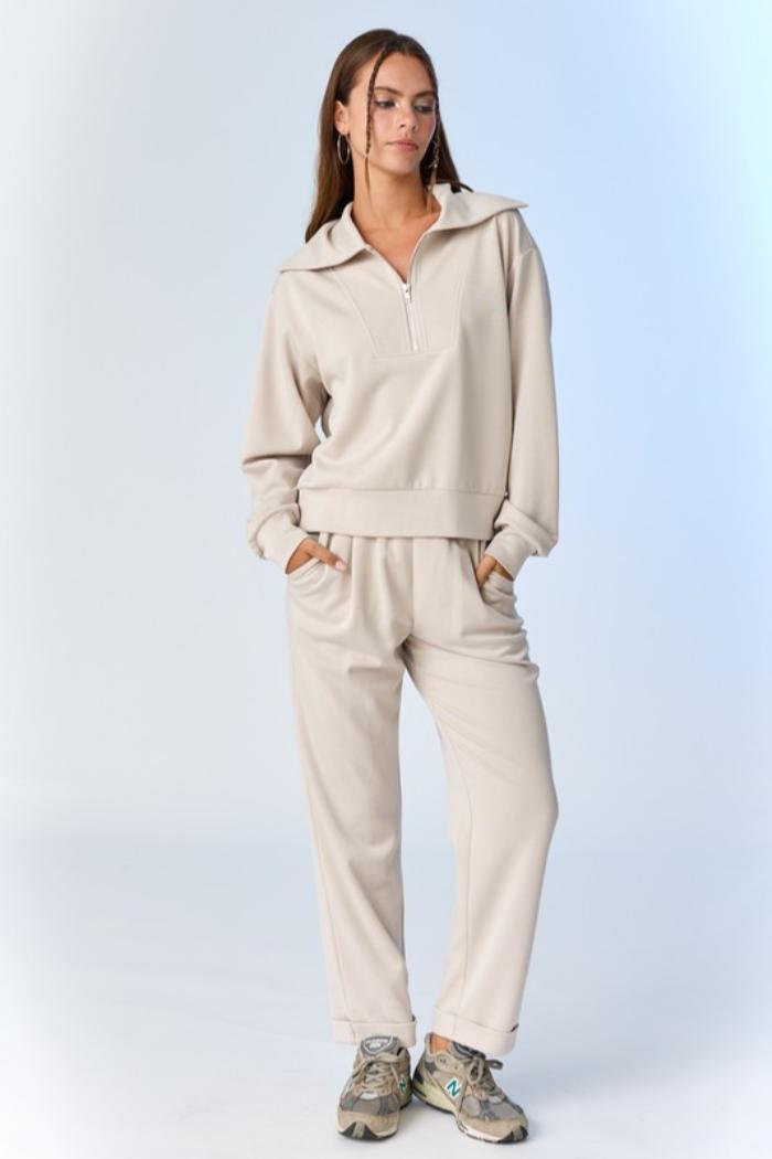 "Penelope" 1/4 Zip Sweatshirt Product Image