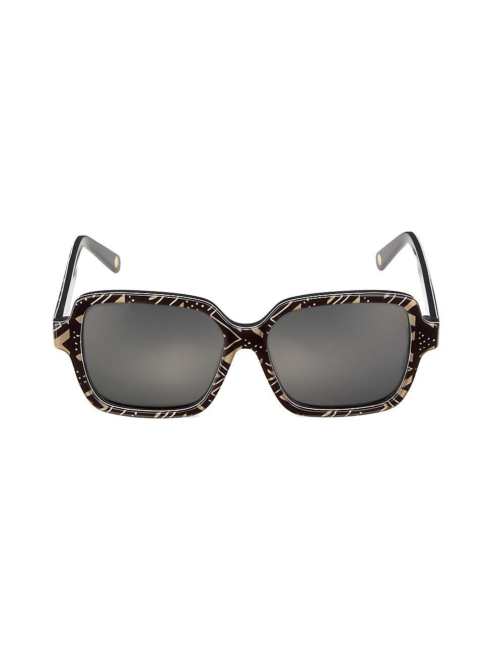 Womens Pharaoh 56MM Square Sunglasses Product Image