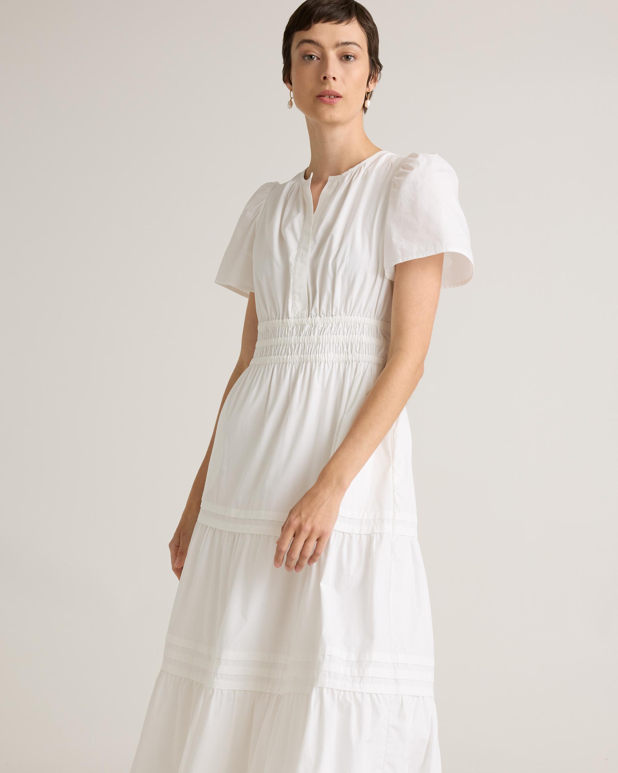 Quince | Women's Poplin Tiered Maxi Dress Size XS, Cotton Product Image