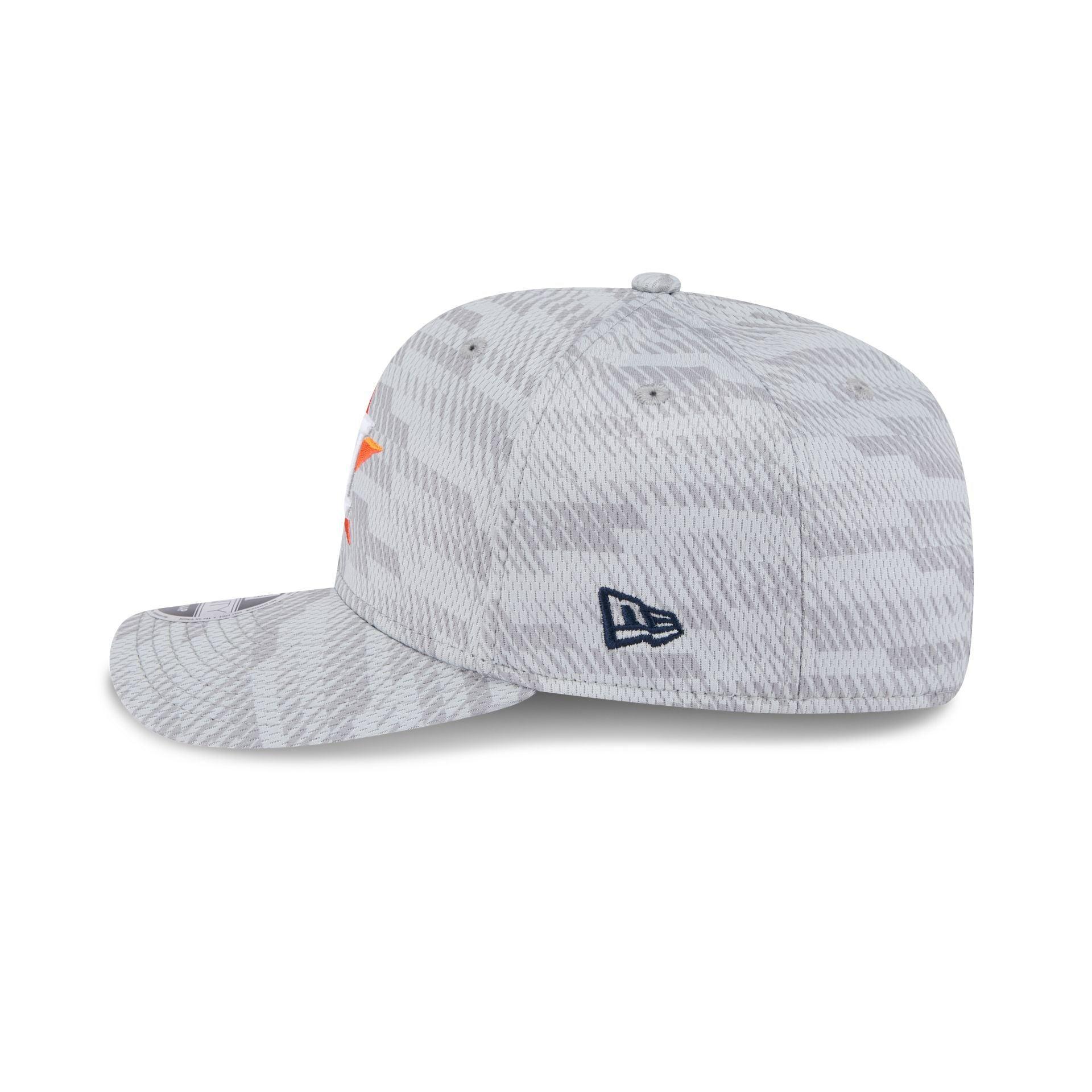 Houston Astros 2025 Clubhouse Gray 9SEVENTY Stretch-Snap Hat Male Product Image