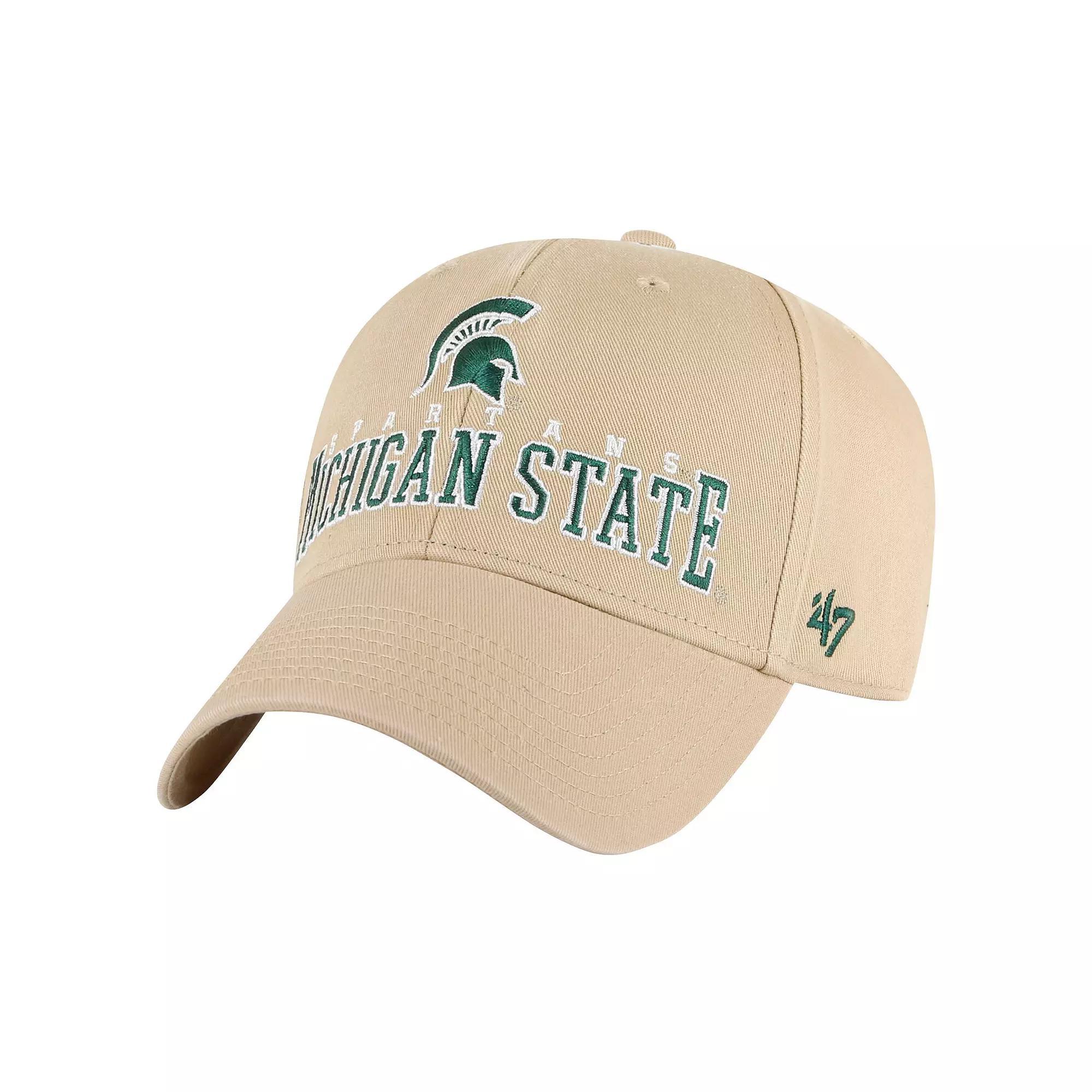 Mens 47 Khaki Michigan State Spartans Powell MVP Adjustable Hat Product Image