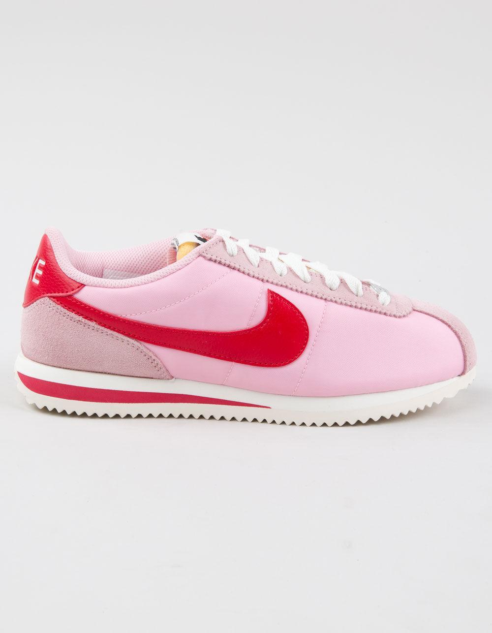 NIKE Cortez Textile Womens Shoes - PINK COMBO Product Image
