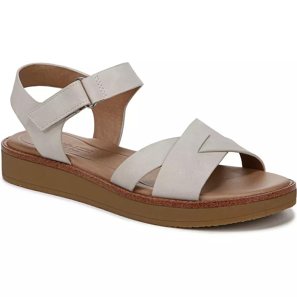 LifeStride Wren Womens Strappy Sandals Grey Faux Leather Product Image