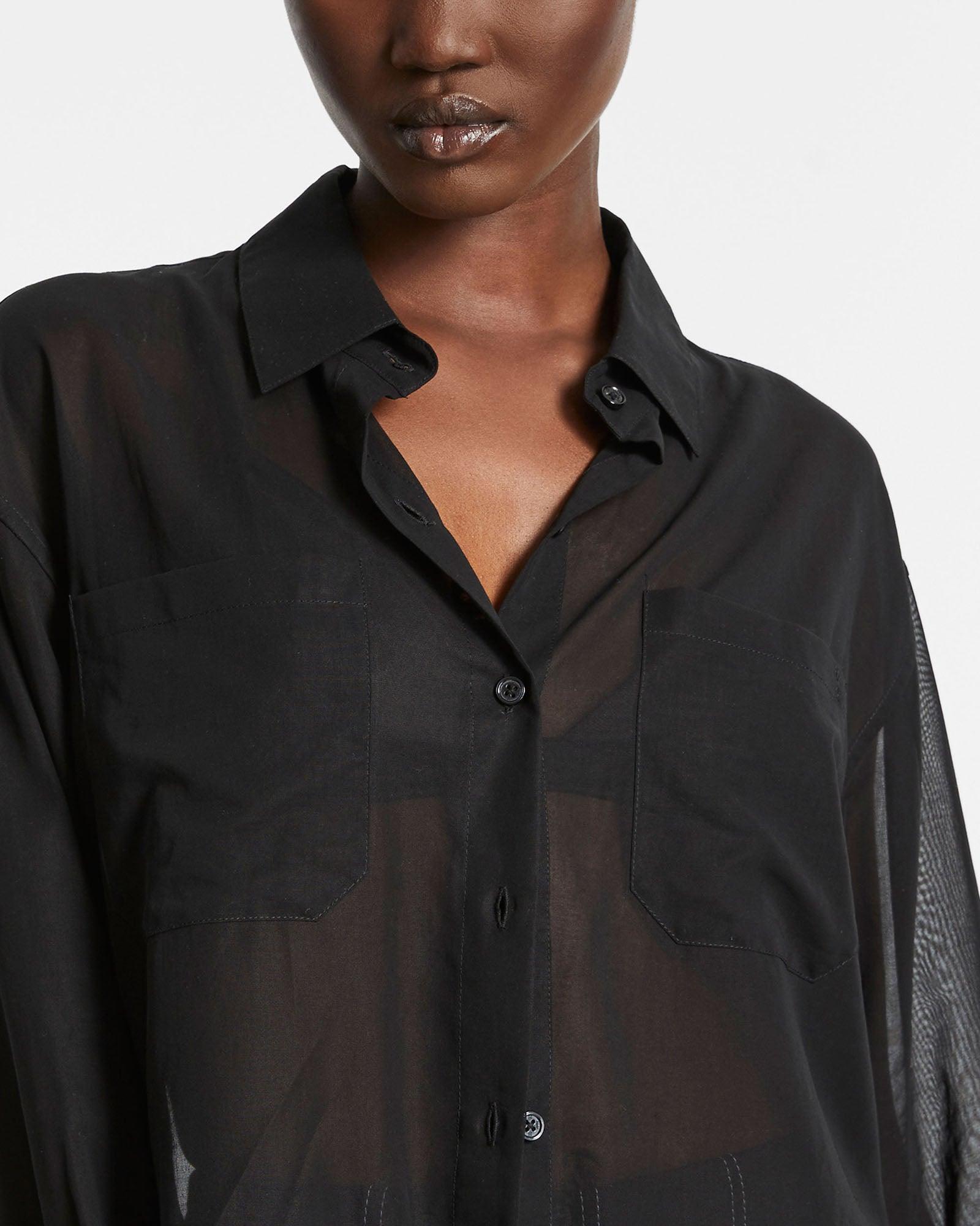CHER LS SHIRT BLACK Female Product Image