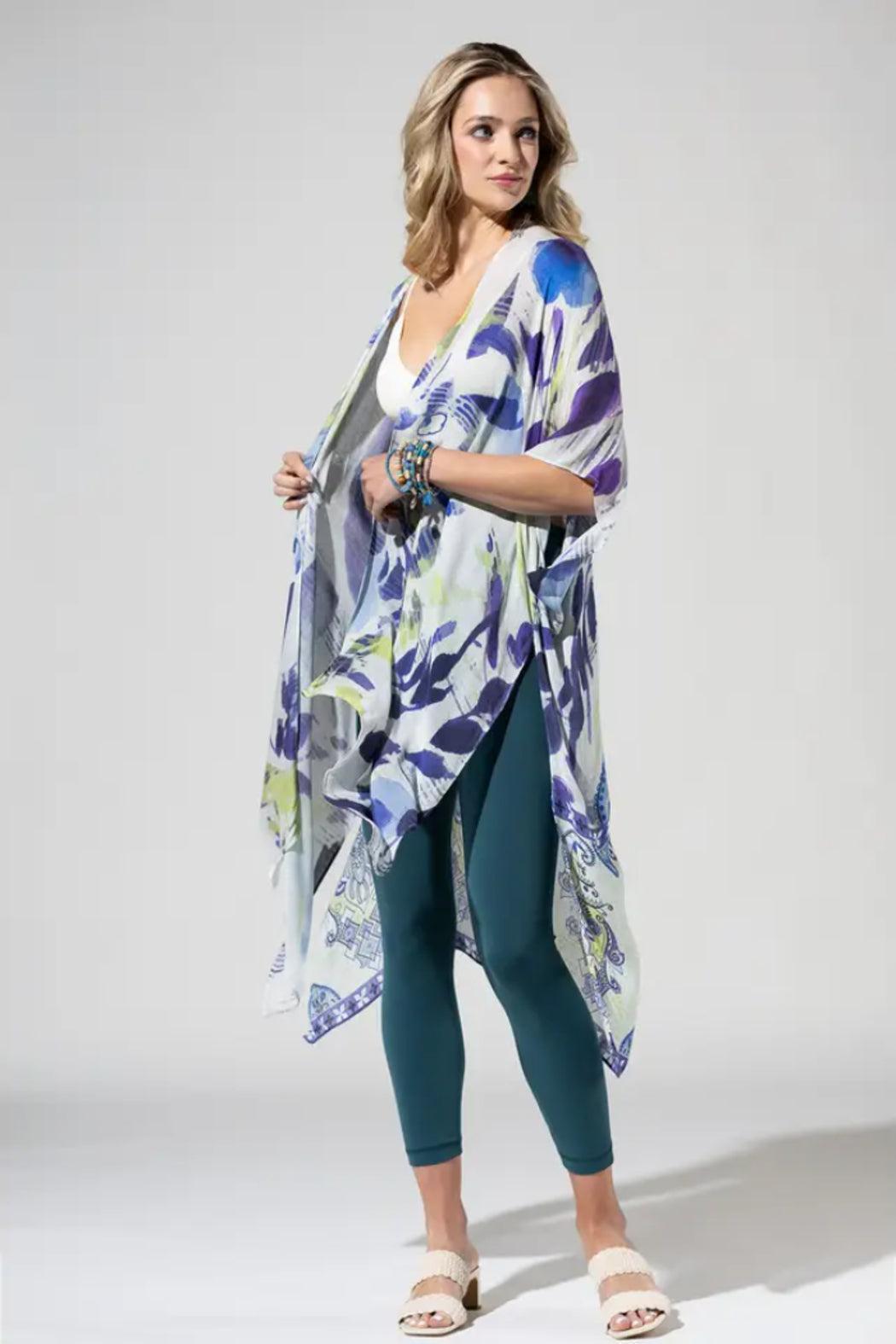 Bohemian and Glam Kimono - Brights on White Product Image