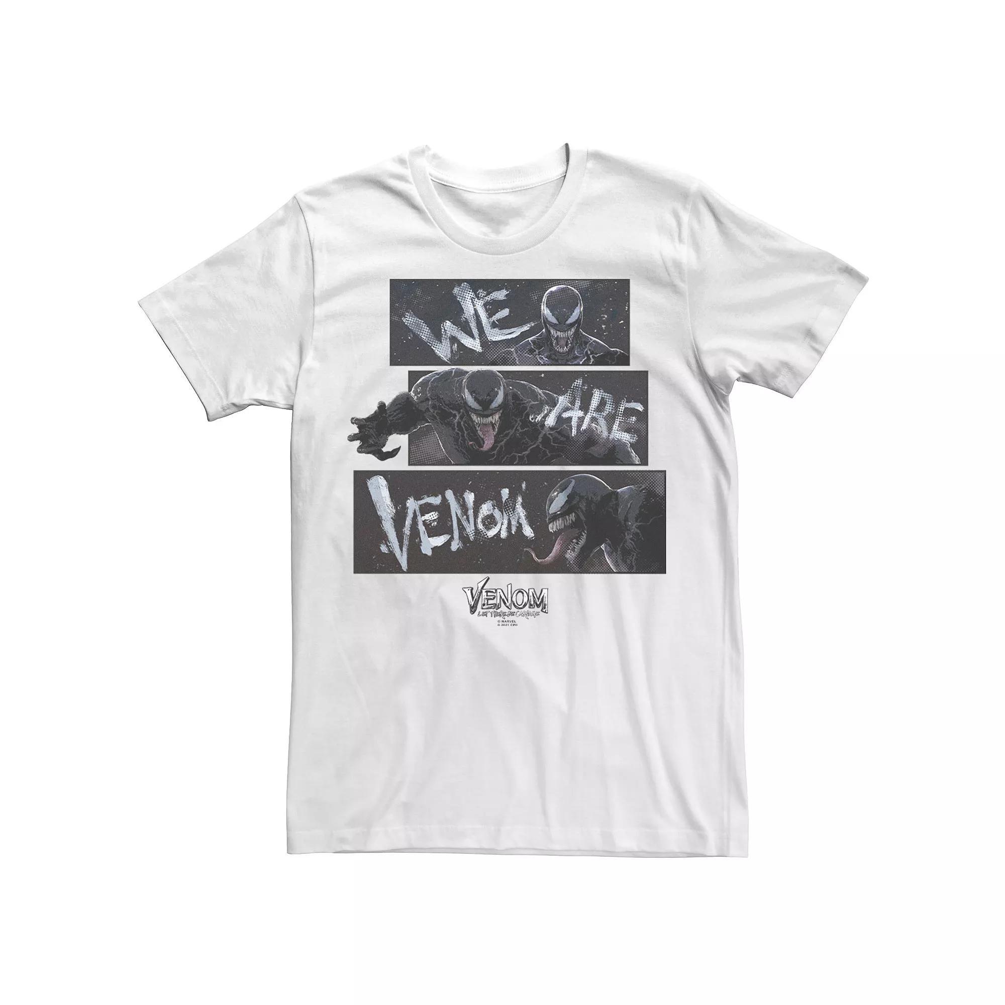 Big & Tall Marvel Venom: Let There Be Carnage We Are Venom Panels Tee, Men's, Size: 3XL Tall, White Product Image