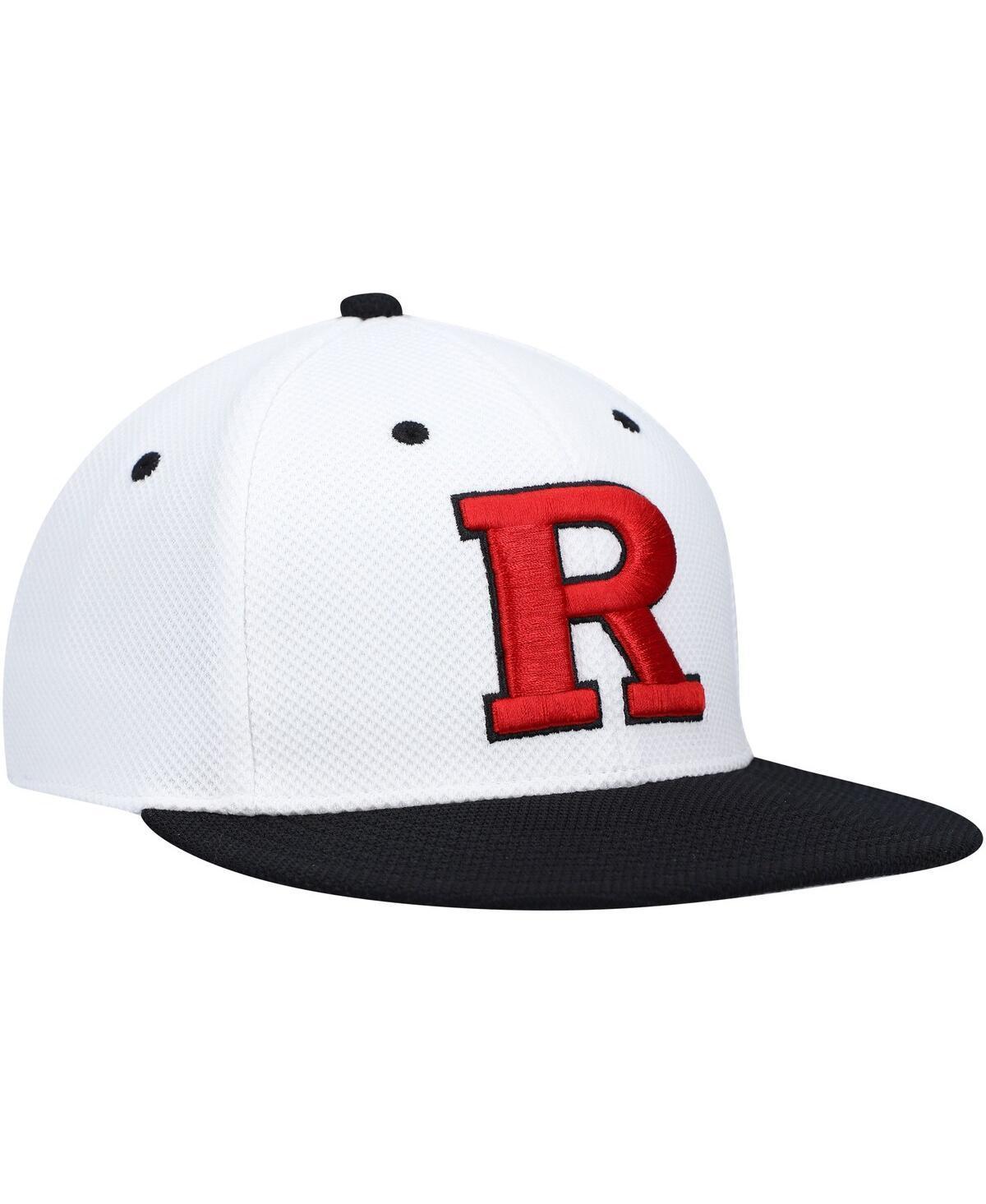 Men's adidas White Rutgers Scarlet Knights On-Field Baseball Fitted Hat, Size: 8 Product Image