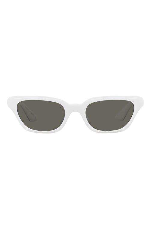 1983C White Acetate & Crystal Cat-Eye Sunglasses Product Image