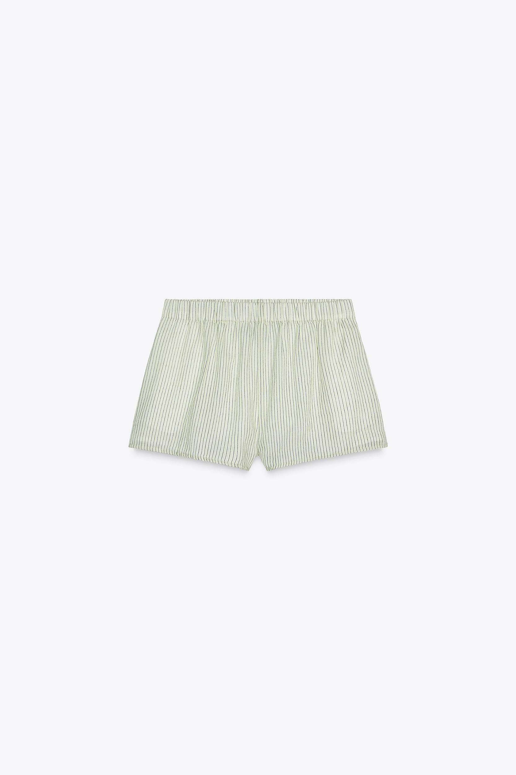 GAUZE PAJAMA SHORTS Product Image