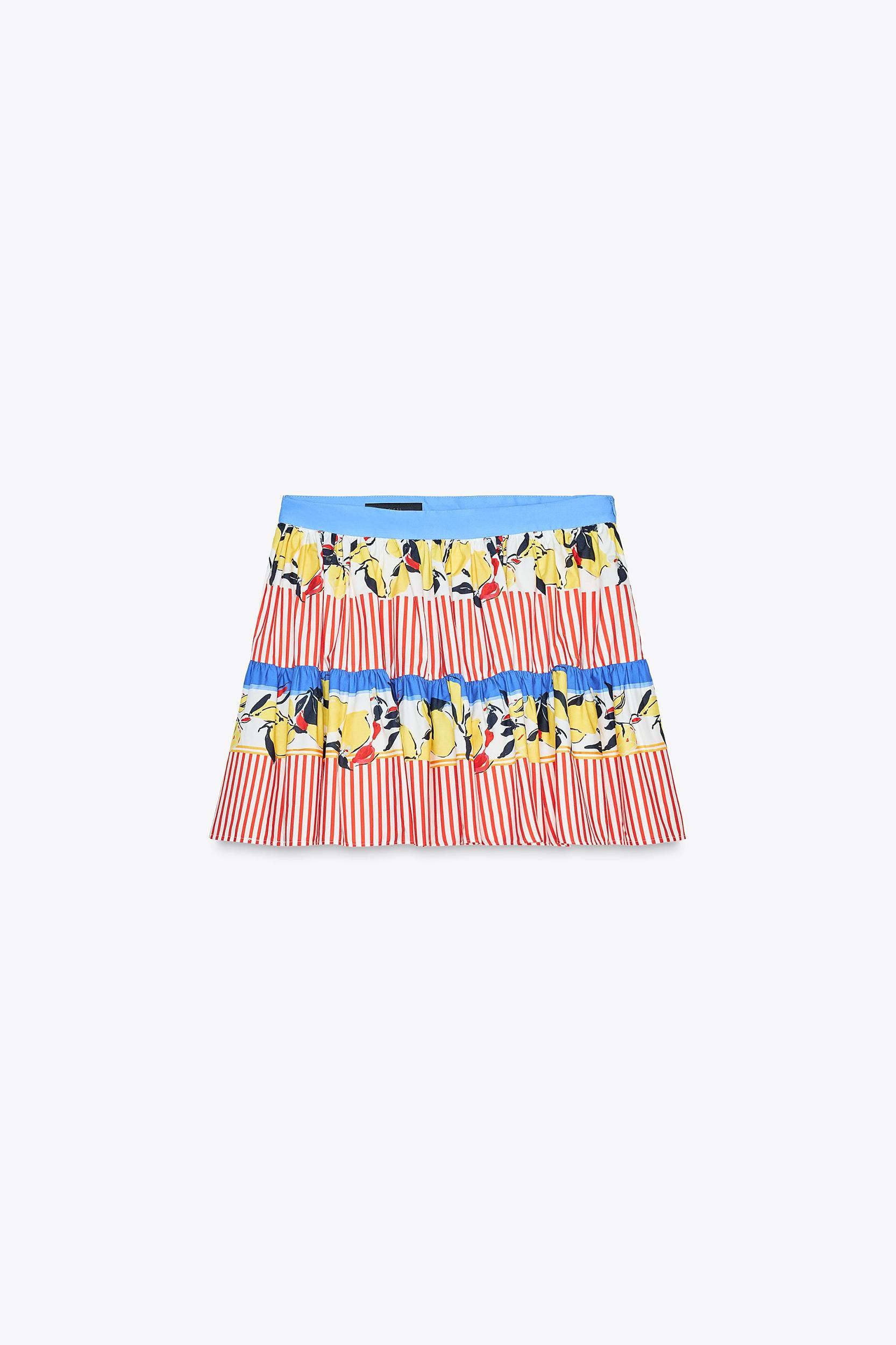 LEMON PRINT MINI SKIRT Product Image
