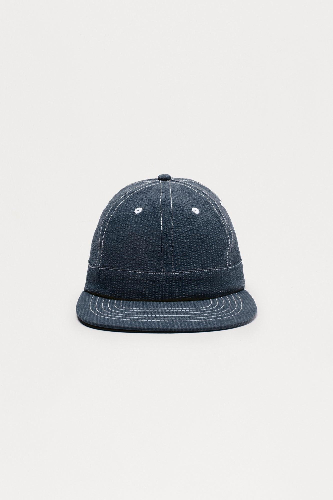 Seersucker 6 Panel Hat - Navy Male Product Image