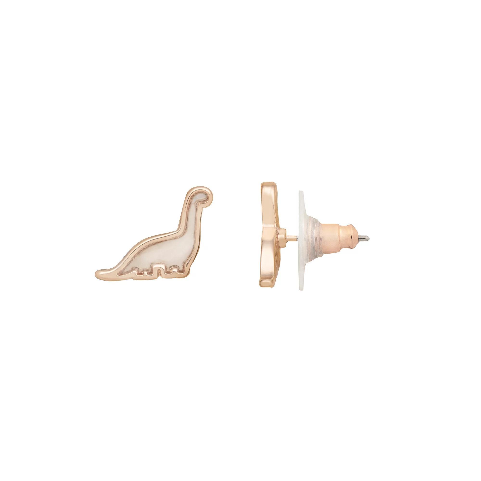 LC Lauren Conrad Dinosaur Stud Earrings, Women's, None Product Image