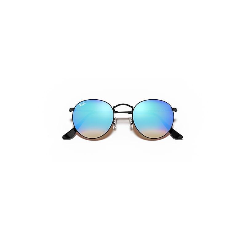 Ray-Ban Round Flash Lenses Gradient Sunglasses Frame Blue Lenses Product Image