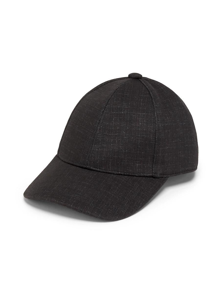 Mens Micro Check Baseball Cap Product Image
