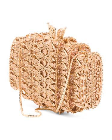 Crystal Clutch for Women | Leather Product Image