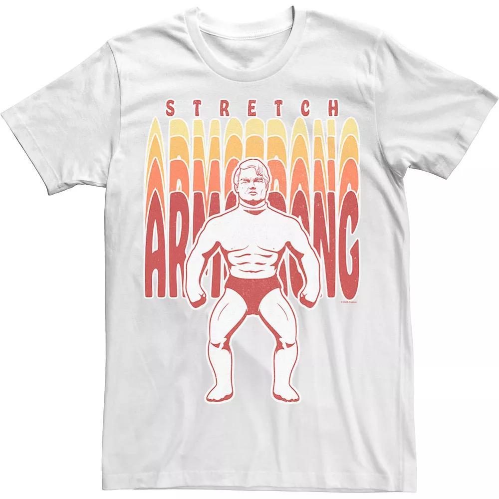 Men's Stretch Armstrong Retro Logo Stack Portrait Tee, Size: XL, White Product Image