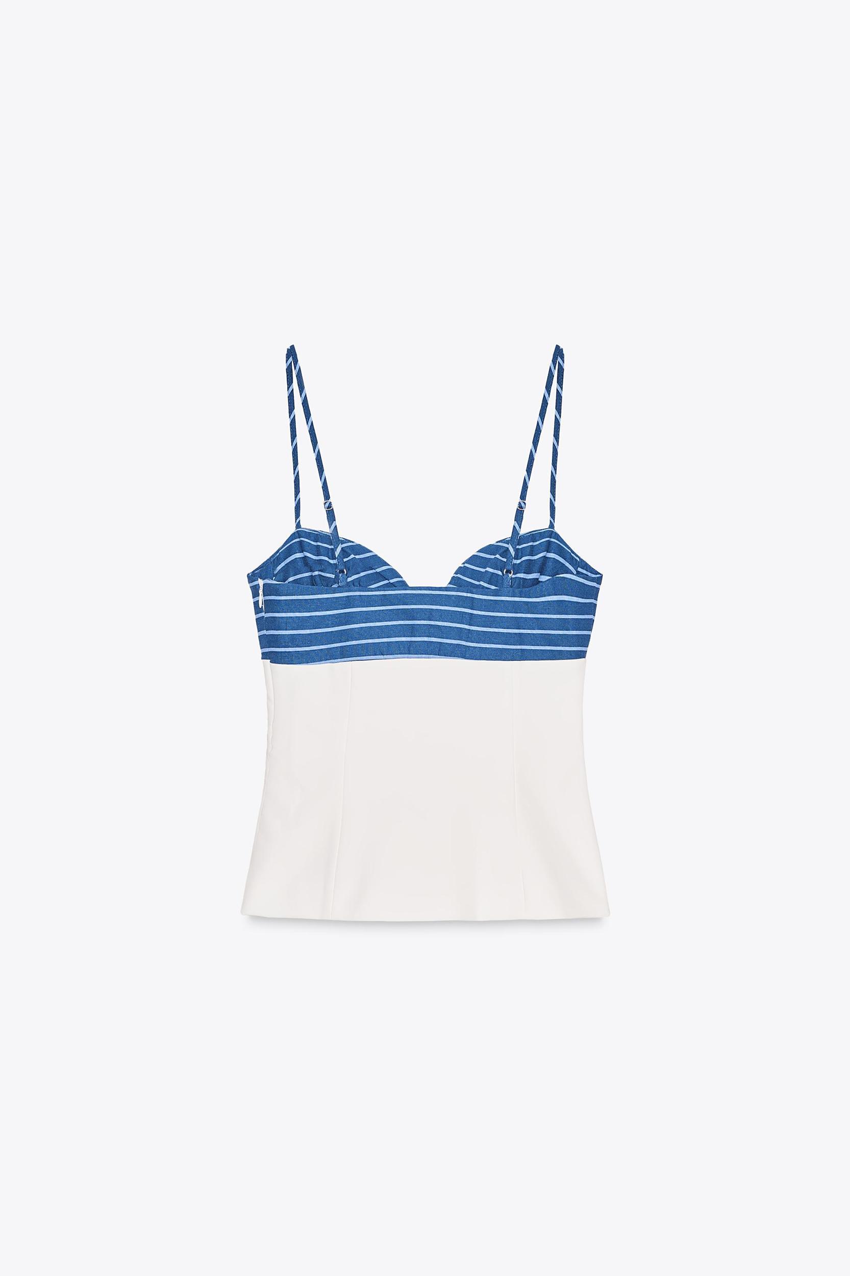 STRETCHY HANDKERCHIEF PRINT TOP Product Image