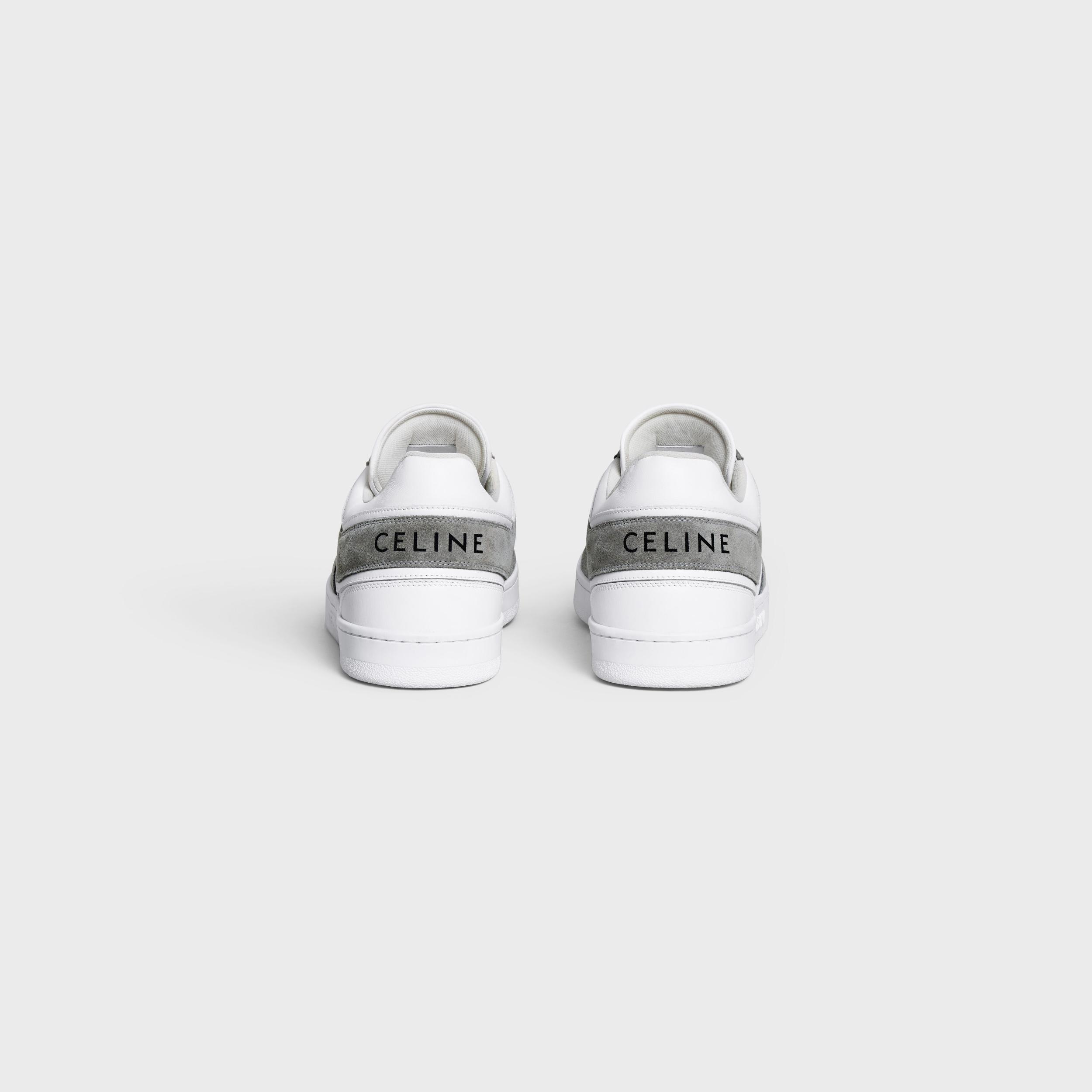 CELINE TRAINER LOW LACE-UP SNEAKER in SUEDE CALFSKIN AND CALFSKIN Product Image