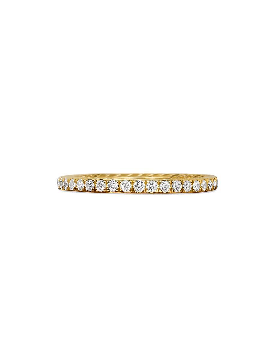 Womens DY Eden Band Ring in 18K Yellow Gold Product Image