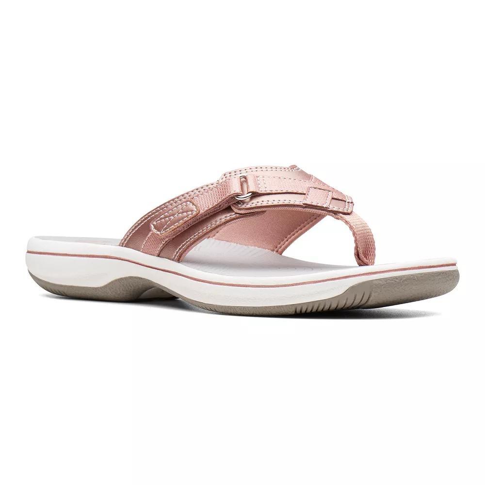 Clarks® Breeze Sea Cloudstepper Women's Flip Flop Sandals, Size: 10, Rose Gold Product Image