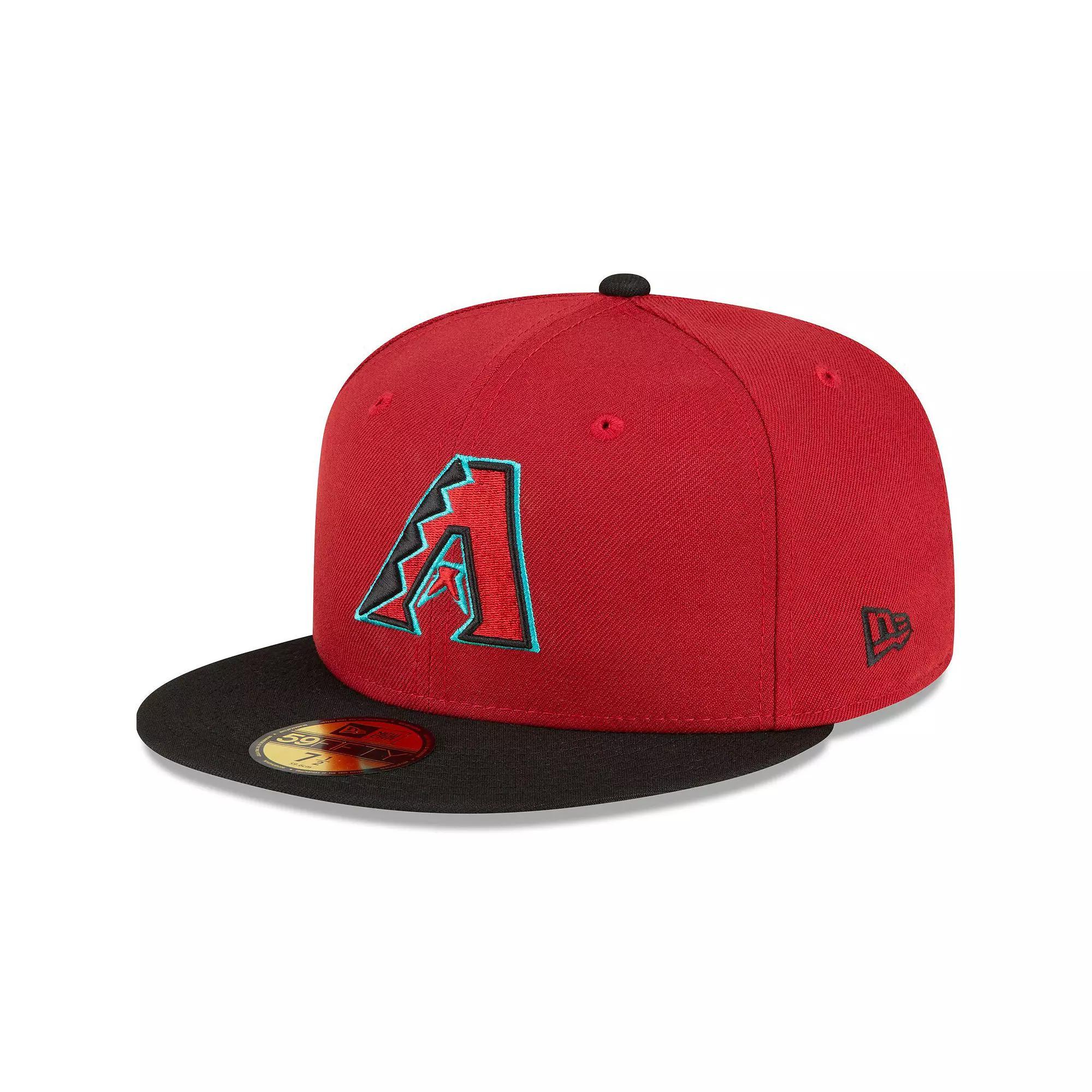 Men's New Era  Red/Black Arizona Diamondbacks Home Authentic Collection On-Field 59FIFTY Fitted Hat, Size: 7 1/2 Product Image