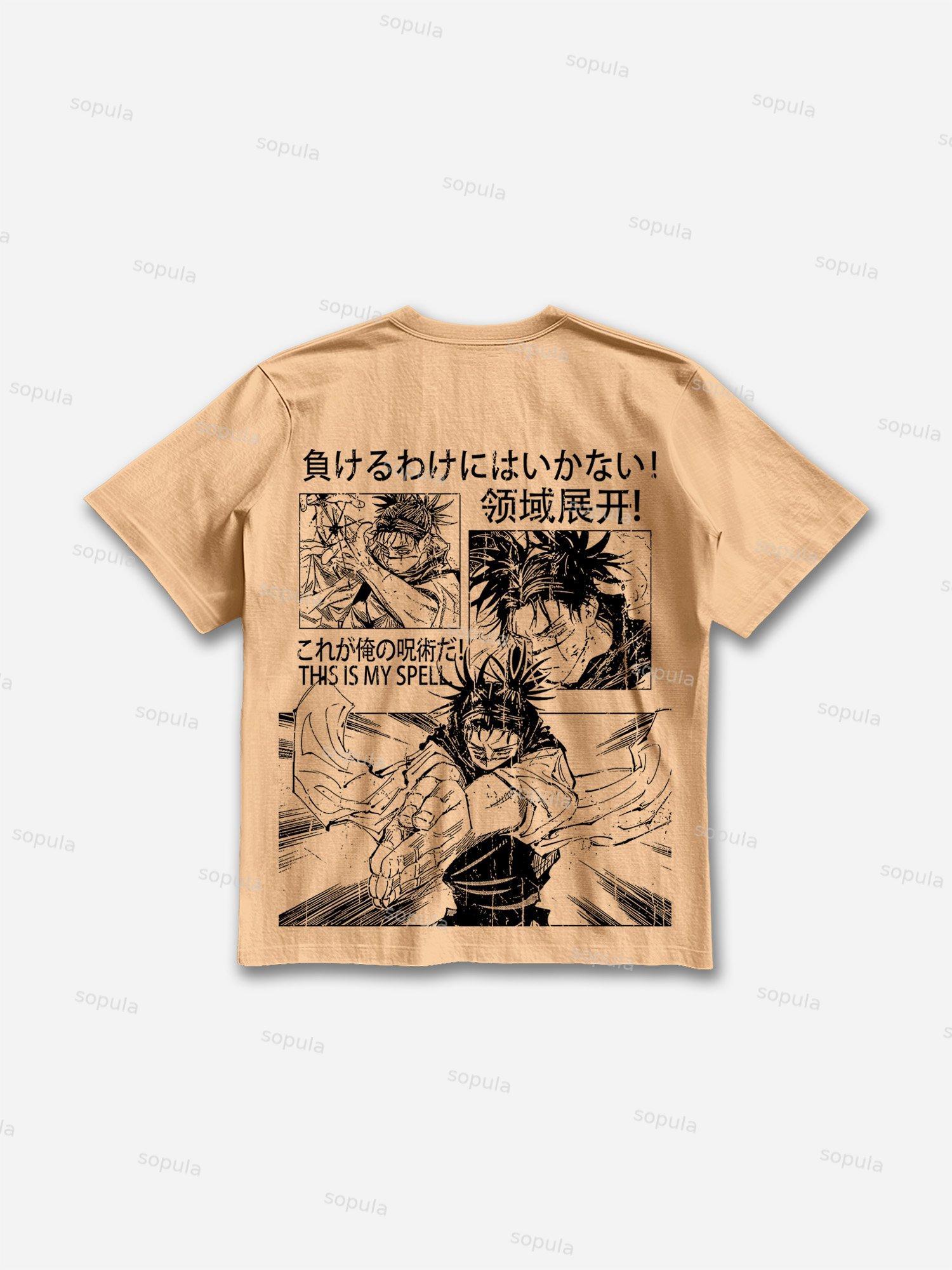 Spell Comic Graphic Print Cotton T-shirt Product Image