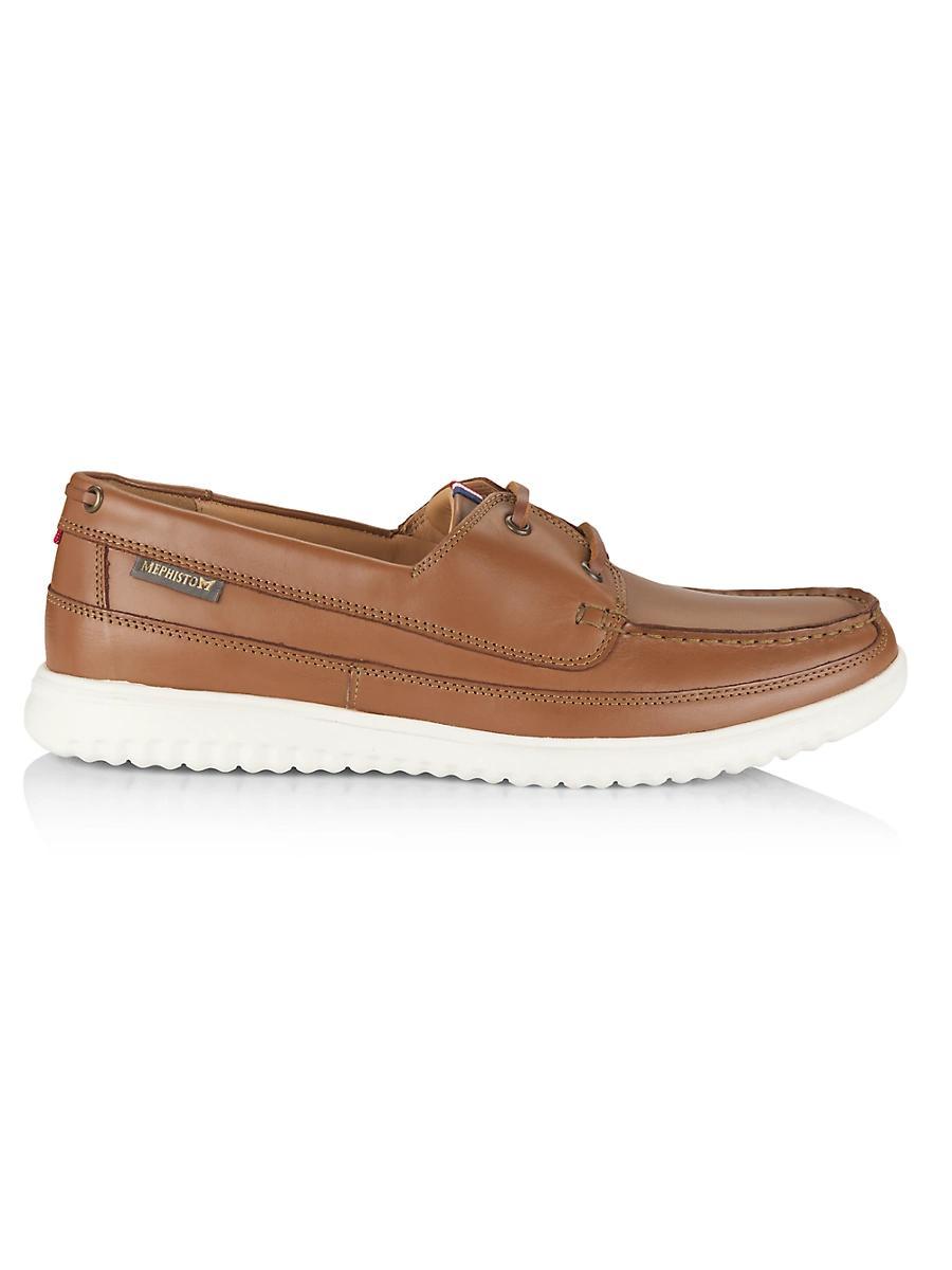 Mens Trevis Leather Boat Shoes Product Image