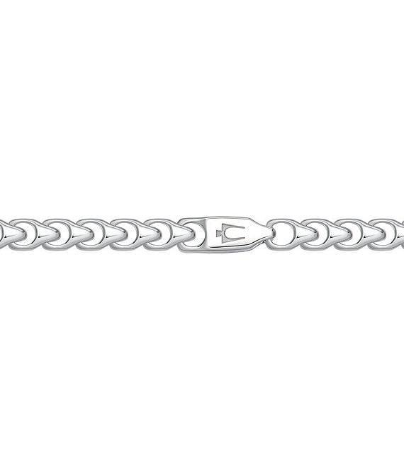 Bulova Men's Sterling Silver Chain Necklace Product Image